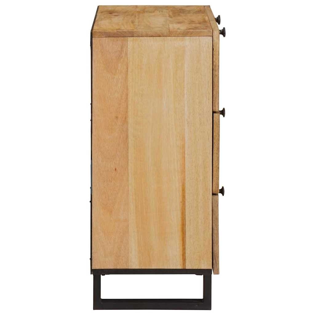 Buffet en bois de manguier massif - 3 tiroirs - 35% de remise