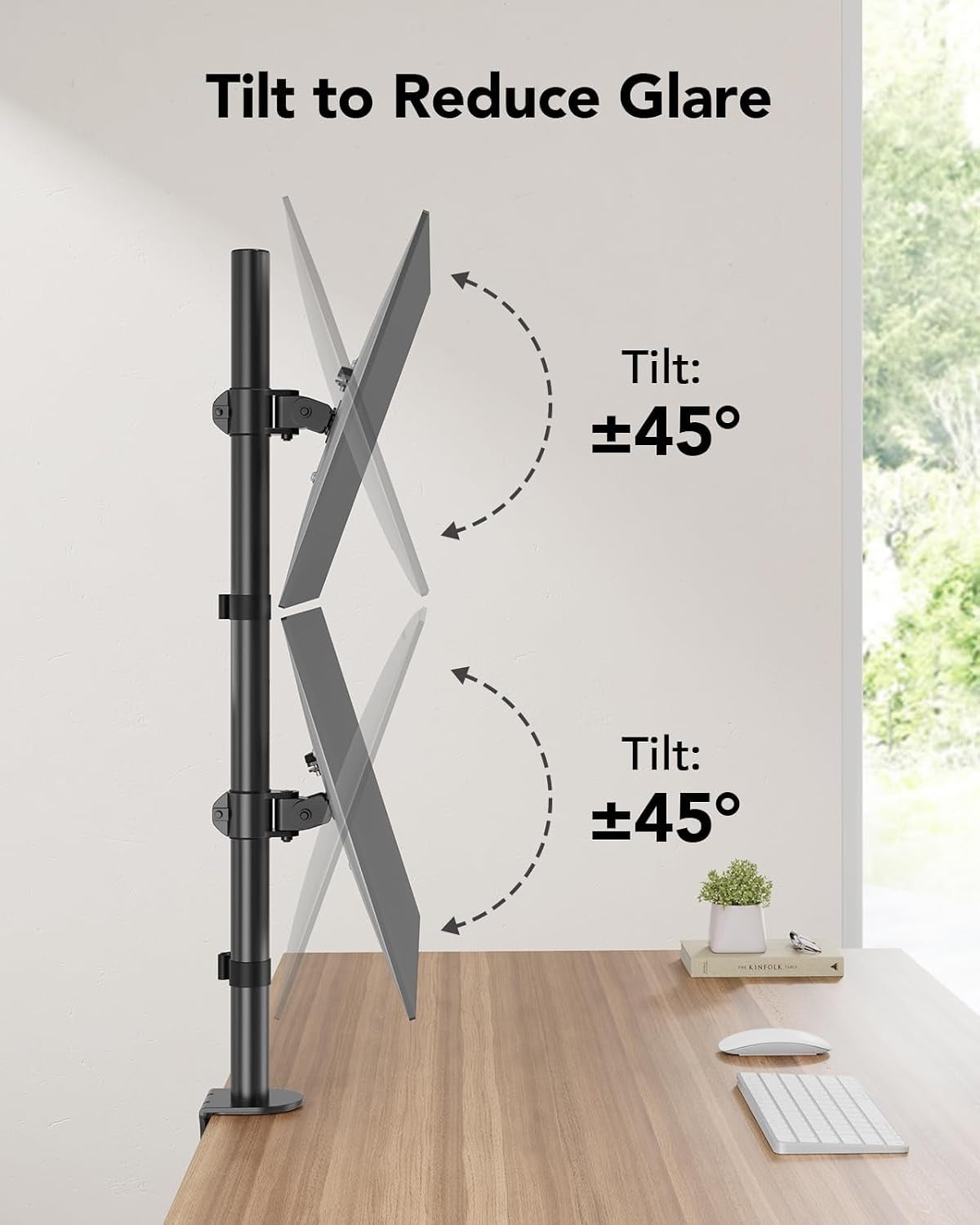 Support double moniteur vertical pour écrans 17-32 pouces - 33% de remise