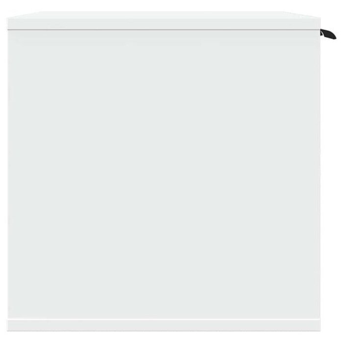 Meuble litière pour chat 60x40x40 cm - Blanc - 34% de remise