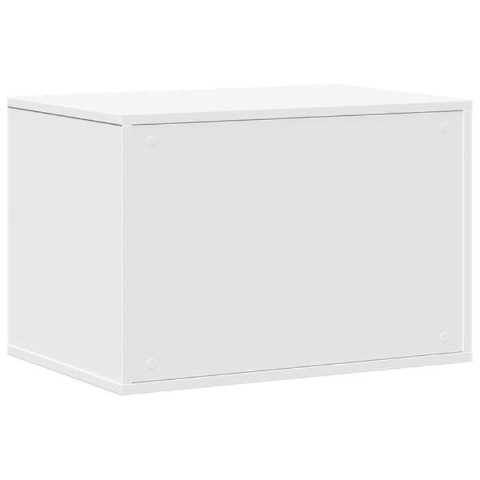 Meuble litière pour chat 60x40x40 cm - Blanc - 34% de remise