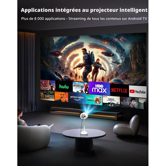 Mini Projecteur Intelligent 4K - 34% de remise