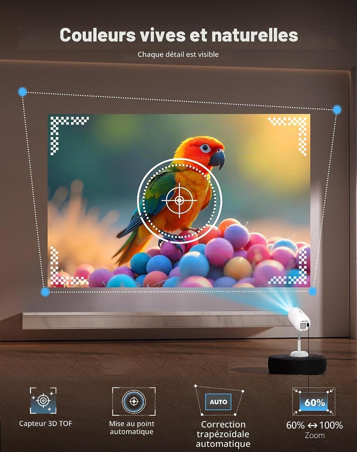 Mini Projecteur Intelligent 4K - 34% de remise