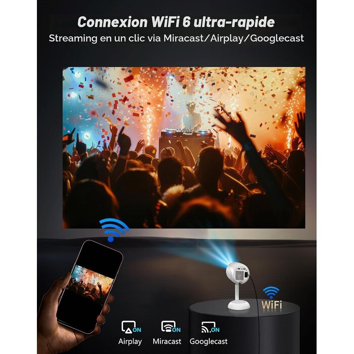 Mini Projecteur Intelligent 4K - 34% de remise