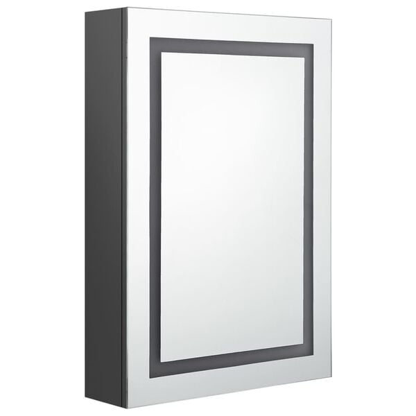 Armoire de salle de bain LED avec miroir grise 50x70cm - 34% de remise