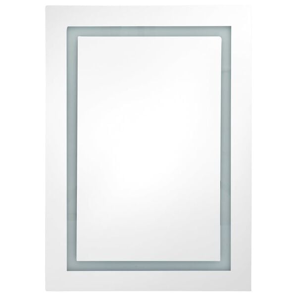 Armoire de salle de bain LED avec miroir grise 50x70cm - 34% de remise