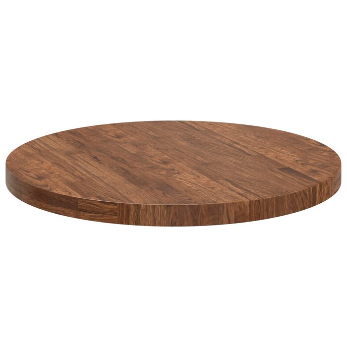 Plateau de table rond en chêne massif 70cm - 34% de remise