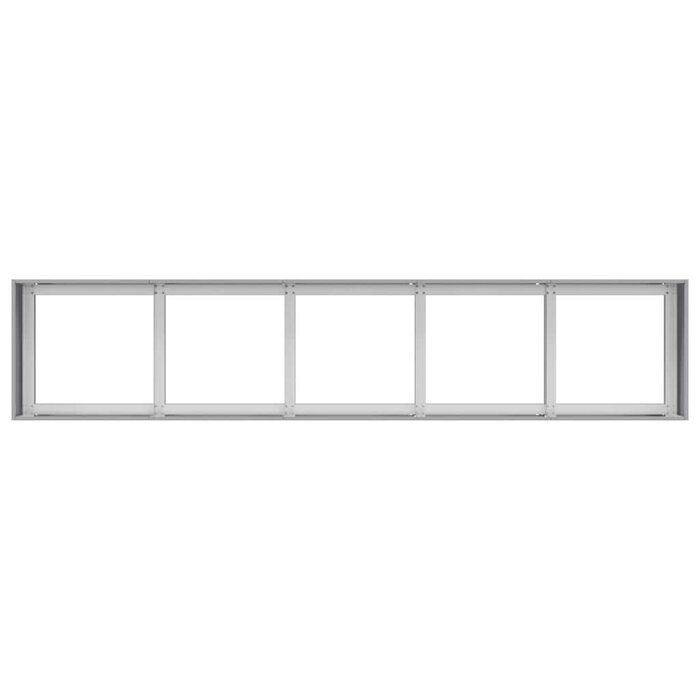 Jardinière surélevée 200x40x40 cm en acier galvanisé - 34% de remise