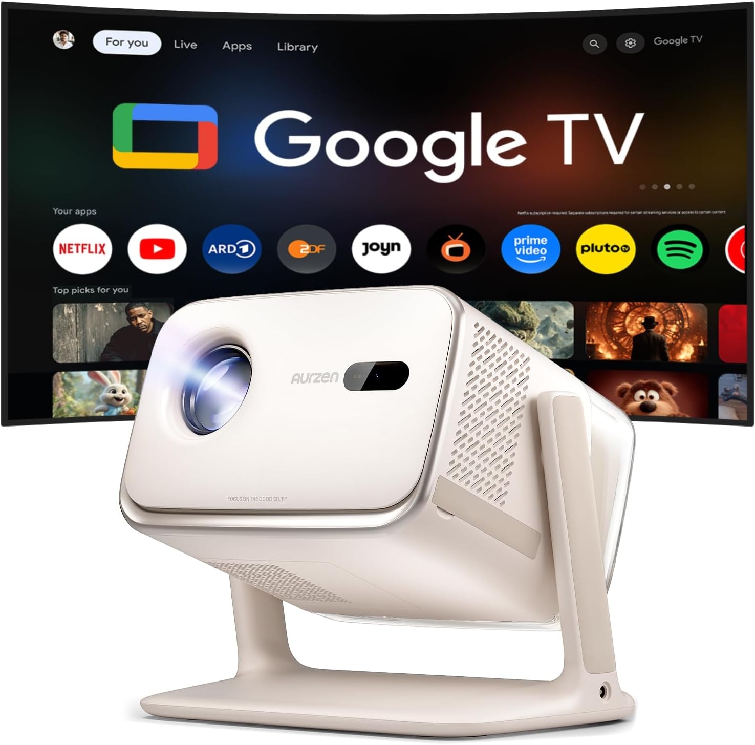 Projecteur Smart Vidéo 4K Google TV - 35% de remise - État Déballé