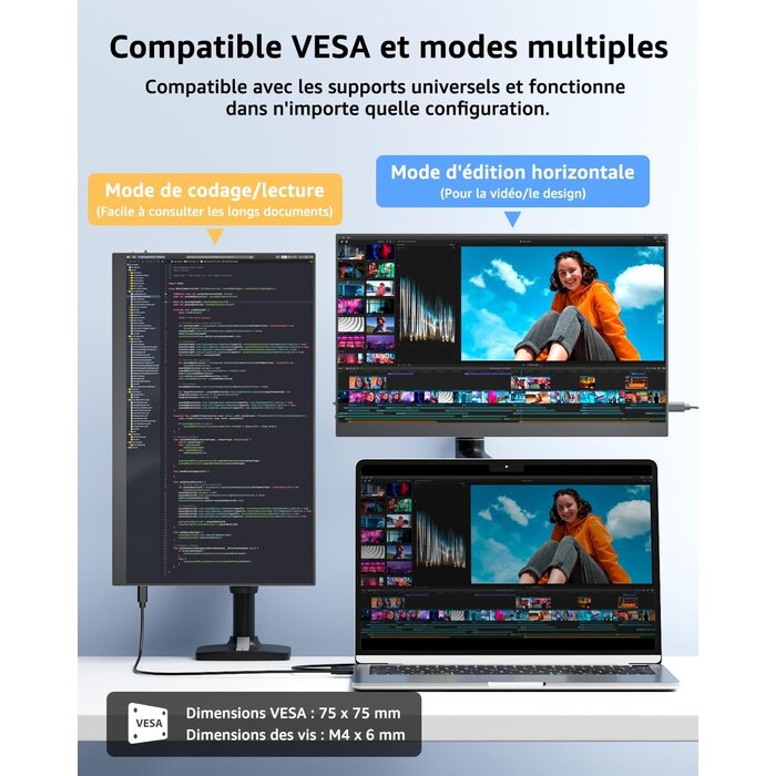 Moniteur portable Full HD 15,6 pouces - 34% de remise