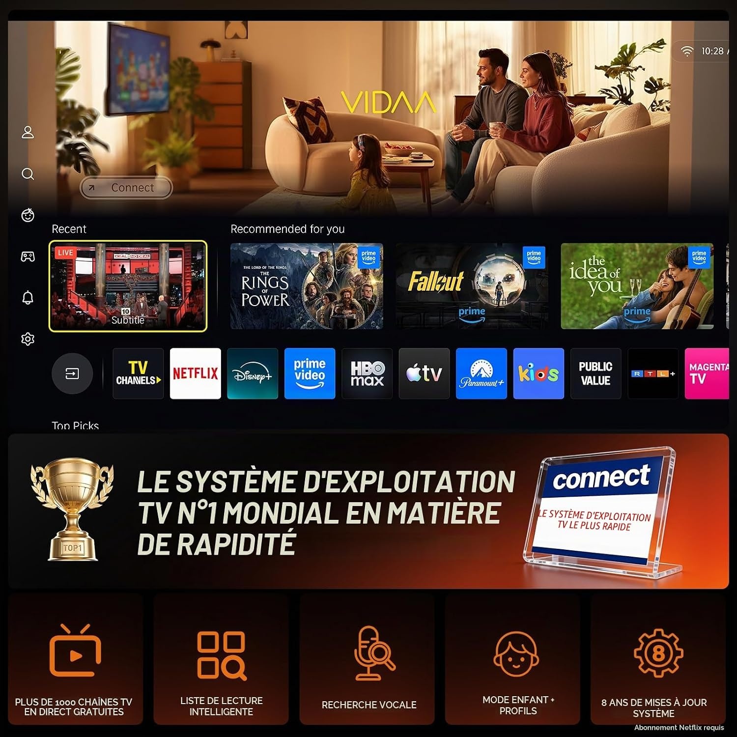 Projecteur 4K VIDAA avec streaming intégré - 35% de remise