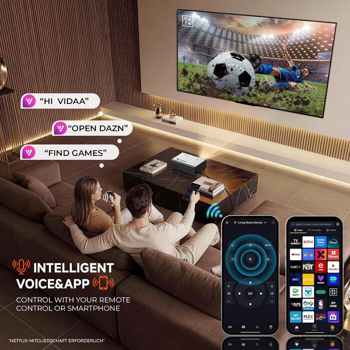 Projecteur 4K VIDAA avec streaming intégré - 35% de remise