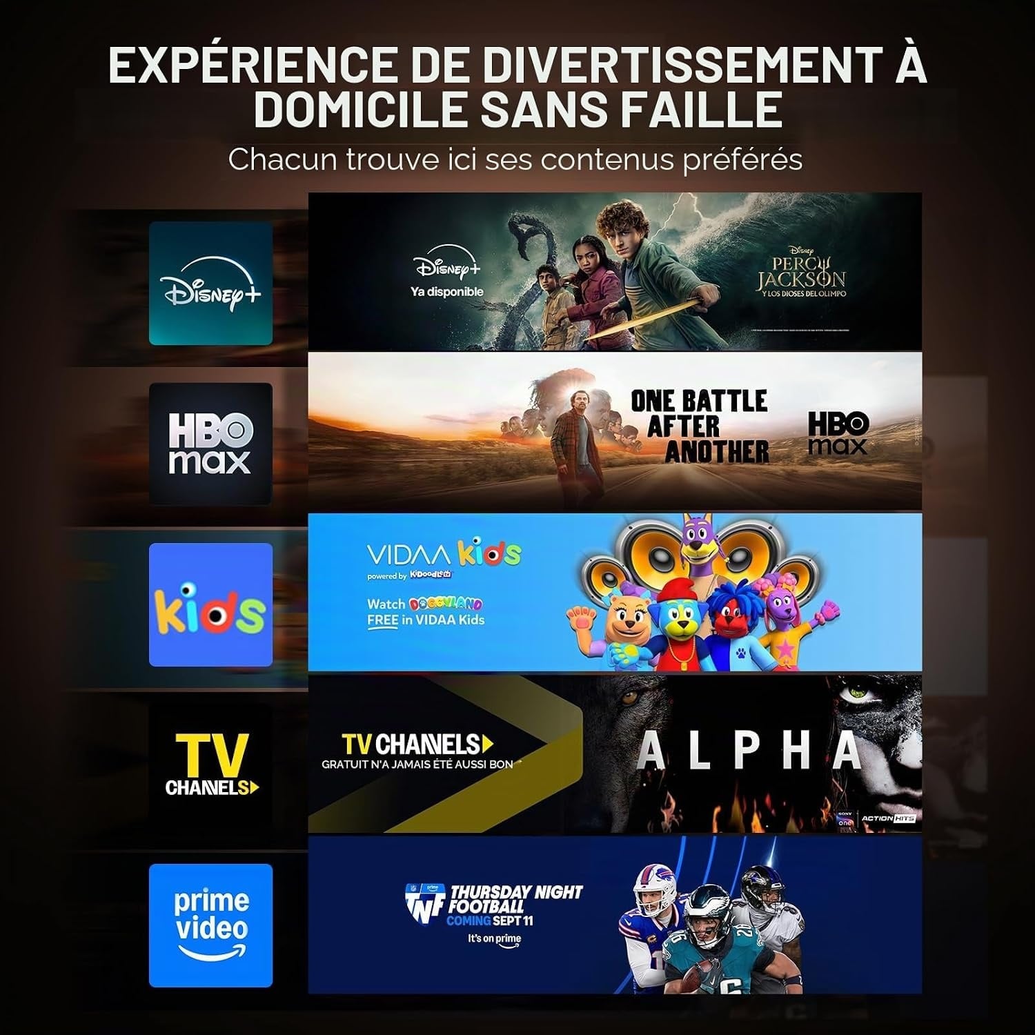 Projecteur 4K VIDAA avec streaming intégré - 35% de remise