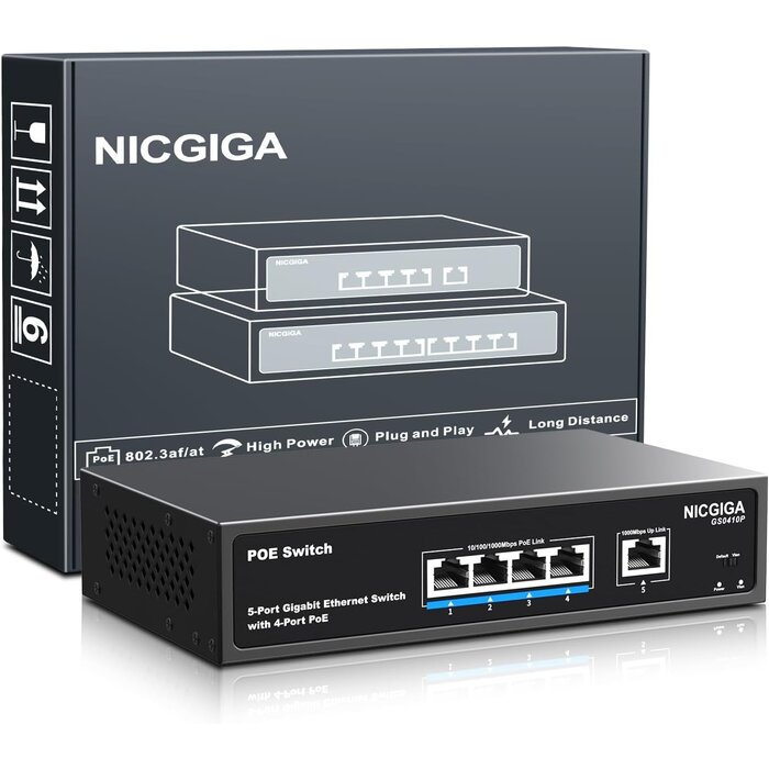 Switch PoE 12 ports 120W - 33% de remise - Déballé