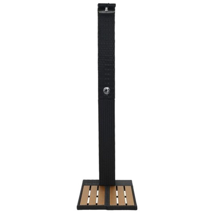 Douche de jardin en rotin et WPC - 35% de remise