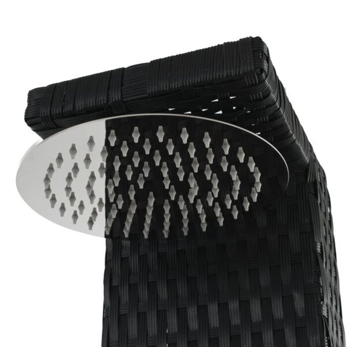 Douche de jardin en rotin et WPC - 35% de remise