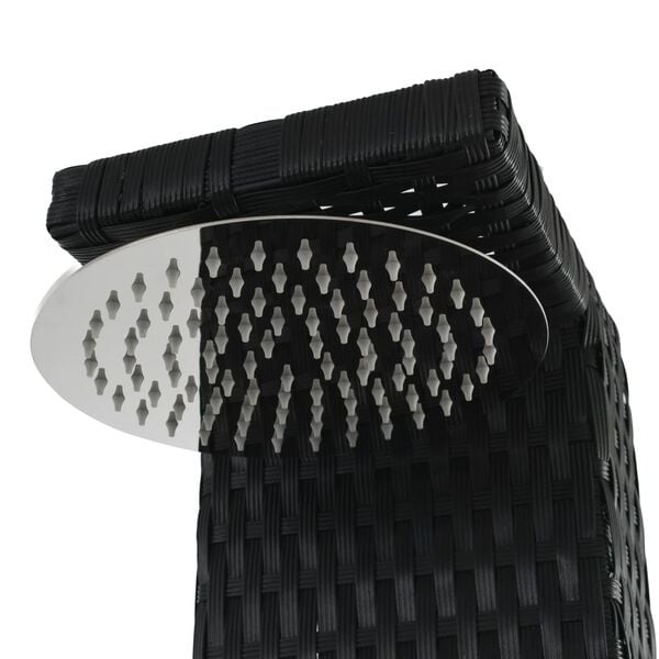 Douche de jardin en rotin et WPC - 35% de remise