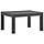 Table de jardin basse aspect rotin anthracite - 58x58x41 cm - 33% de remise