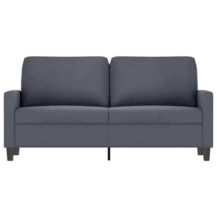 Canapé deux places en velours gris foncé - 140 cm - 35% de remise