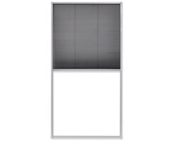 Vidaxl Moustiquaire plissée 80x160 cm Aluminium Blanc - 56% de remise