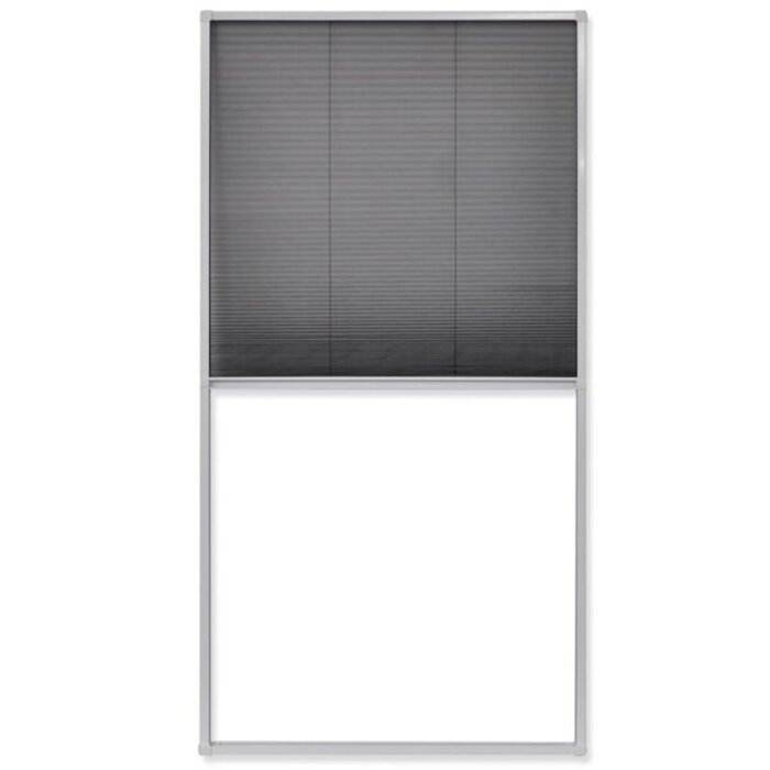 Moustiquaire plissée 80x160 cm alu blanc - 34% de remise