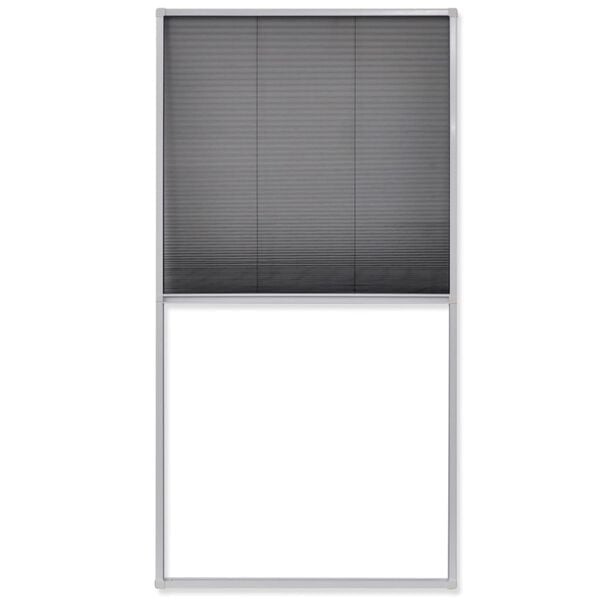 Moustiquaire plissée 80x160 cm alu blanc - 34% de remise