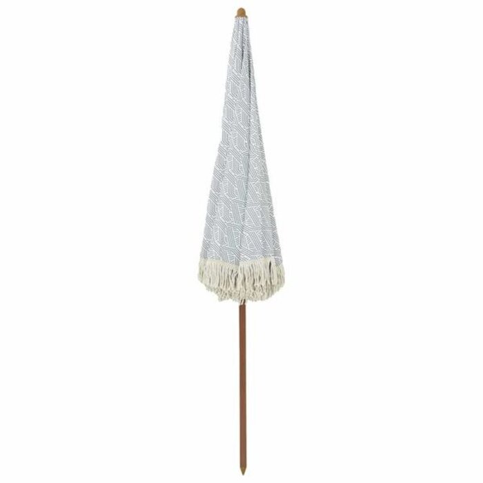Parasol de plage inclinable gris/blanc 205cm - 34% de remise