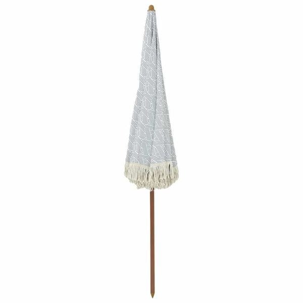 Parasol de plage inclinable gris/blanc 205cm - 34% de remise
