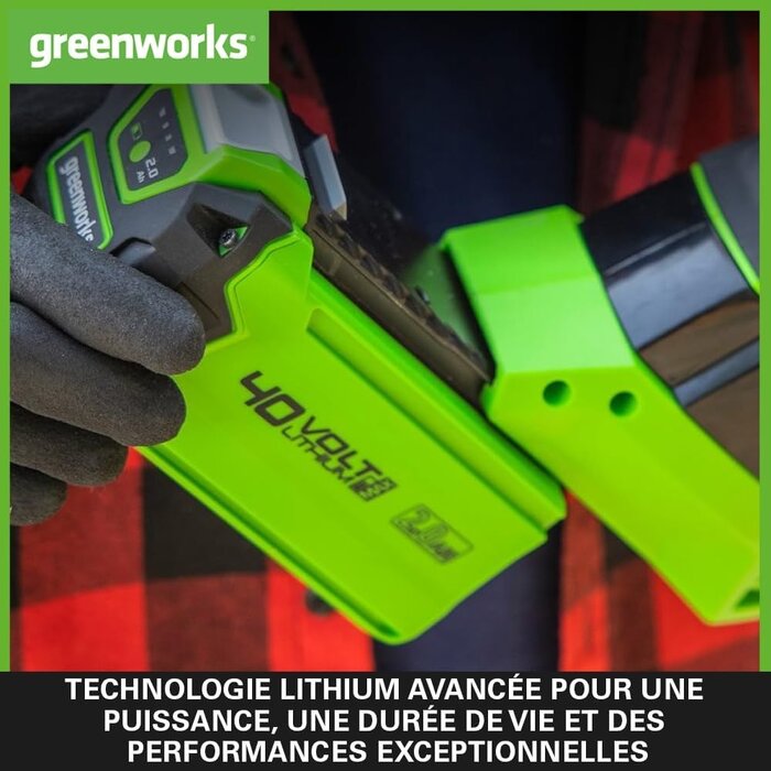 Batterie Lithium-Ion 40V 2Ah - Système de charge rapide - 34% de remise