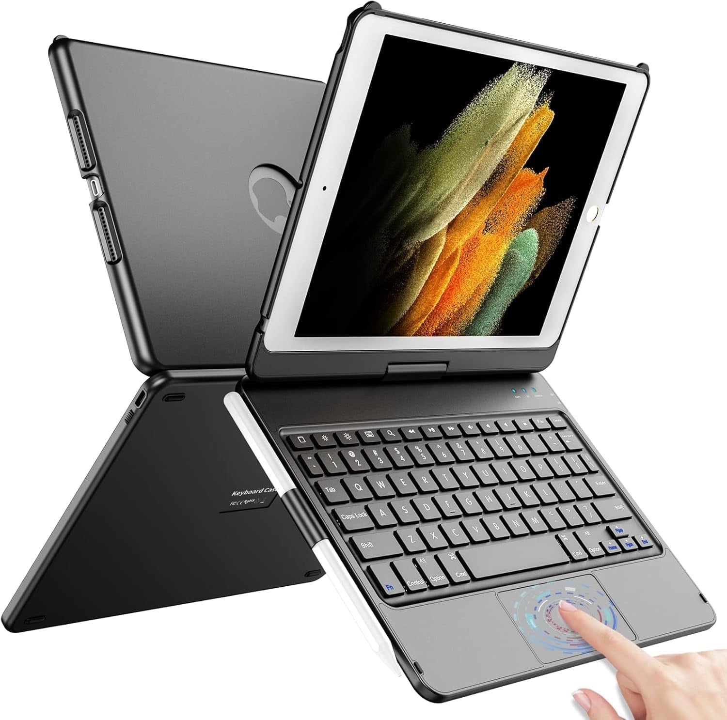 Étui clavier pivotant 360° pour iPad 10,2" QWERTZ - 32% de remise