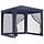 Tonnelle de jardin 2,5x2,5m HDPE bleu - 34% de remise