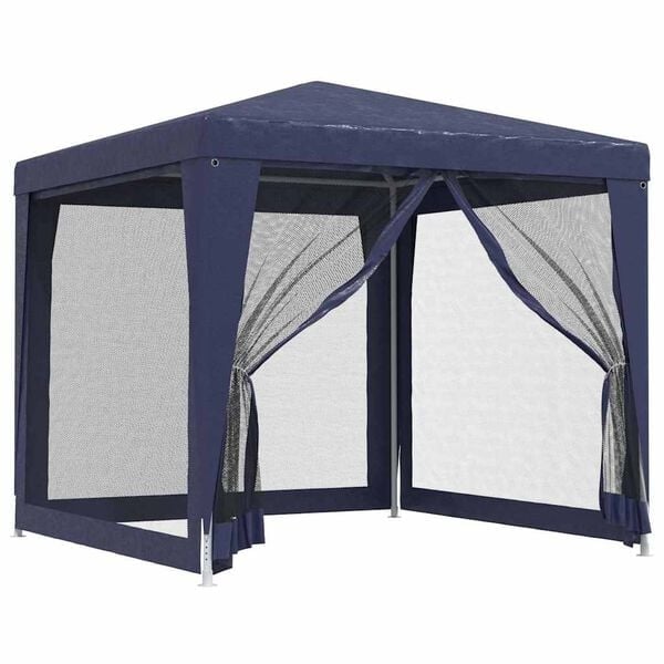 Tonnelle de jardin 2,5x2,5m HDPE bleu - 34% de remise