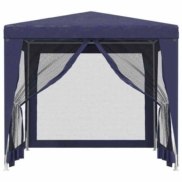 Tonnelle de jardin 2,5x2,5m HDPE bleu - 34% de remise