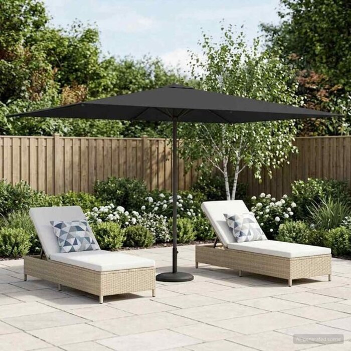 Parasol rectangulaire 200x300 cm - Anthracite - 33% de remise