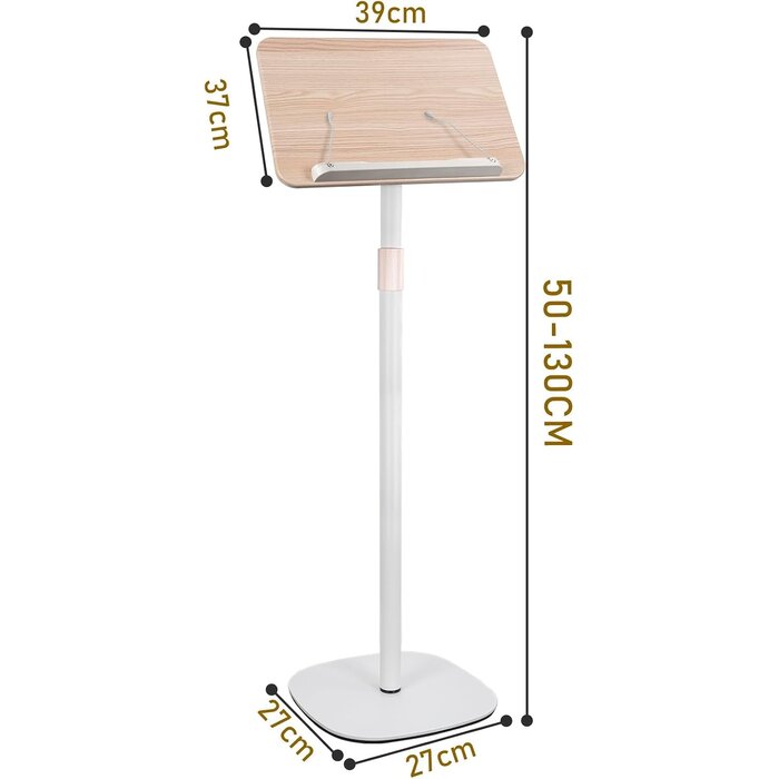 Support de livre réglable et table d'appoint blanc - 33% de remise