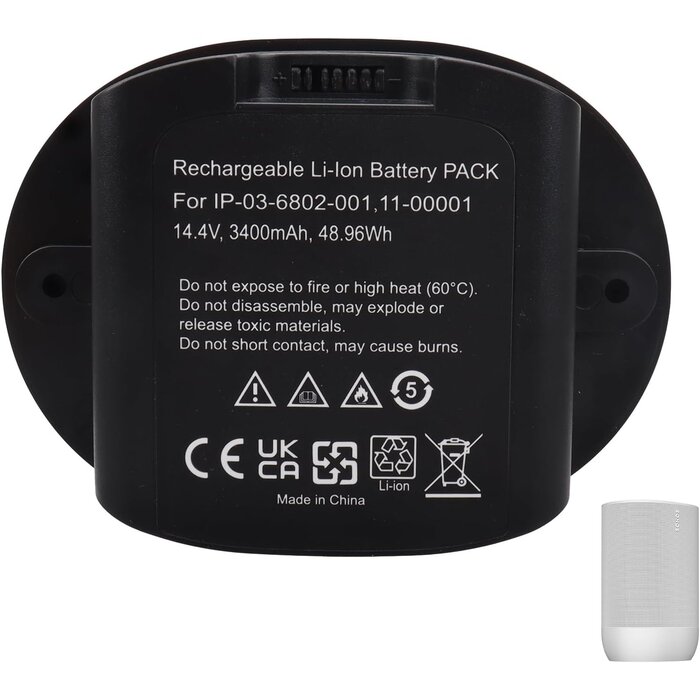 Batterie pour enceinte Sonos Move - 34% de remise - Capacité 3400mAh
