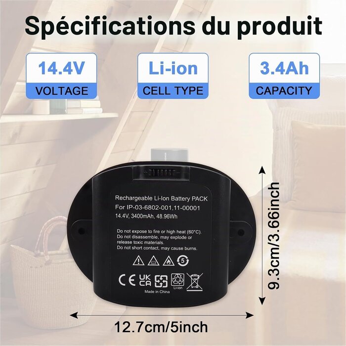 Batterie pour enceinte Sonos Move - 34% de remise - Capacité 3400mAh