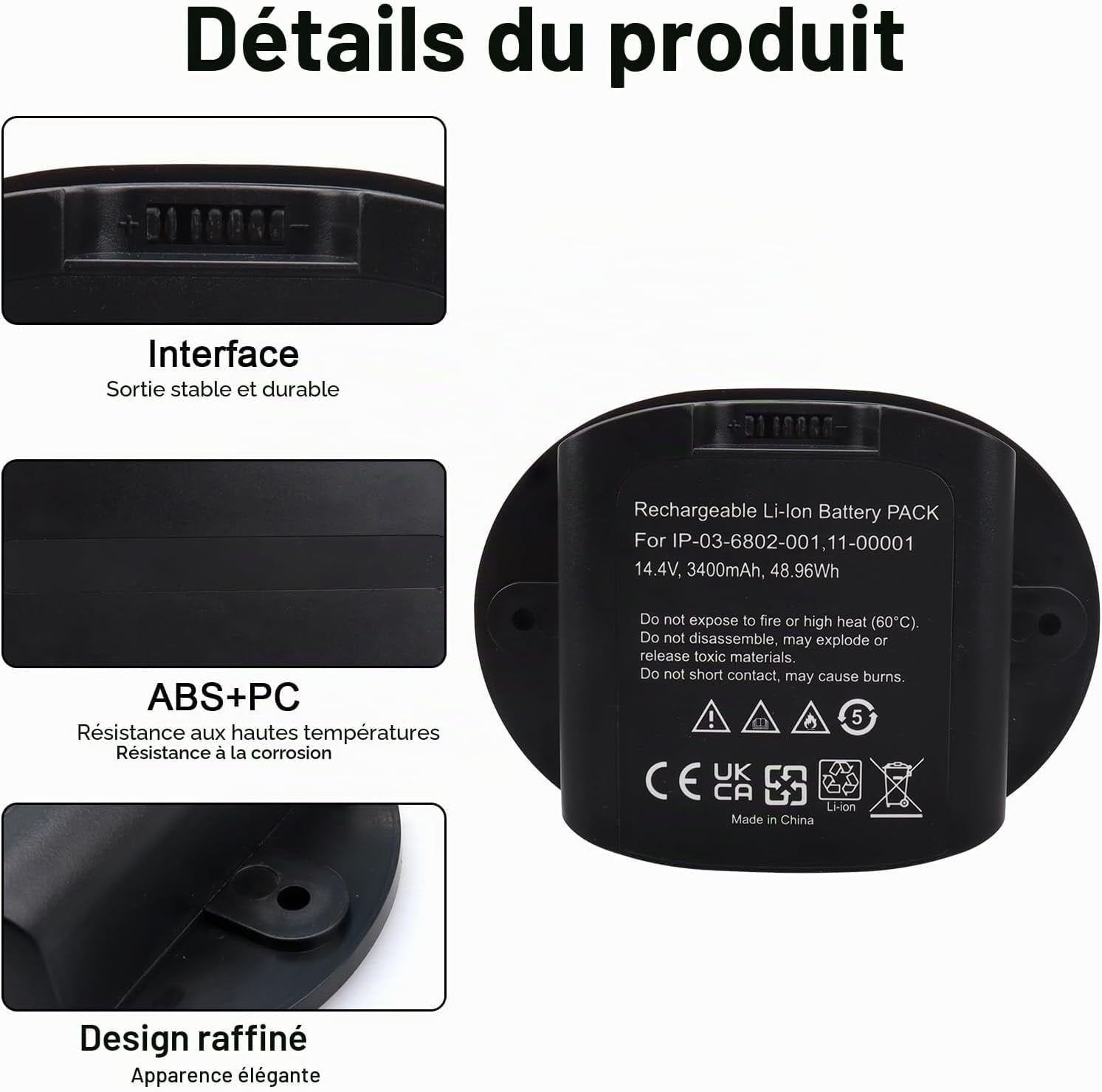 Batterie pour enceinte Sonos Move - 34% de remise - Capacité 3400mAh
