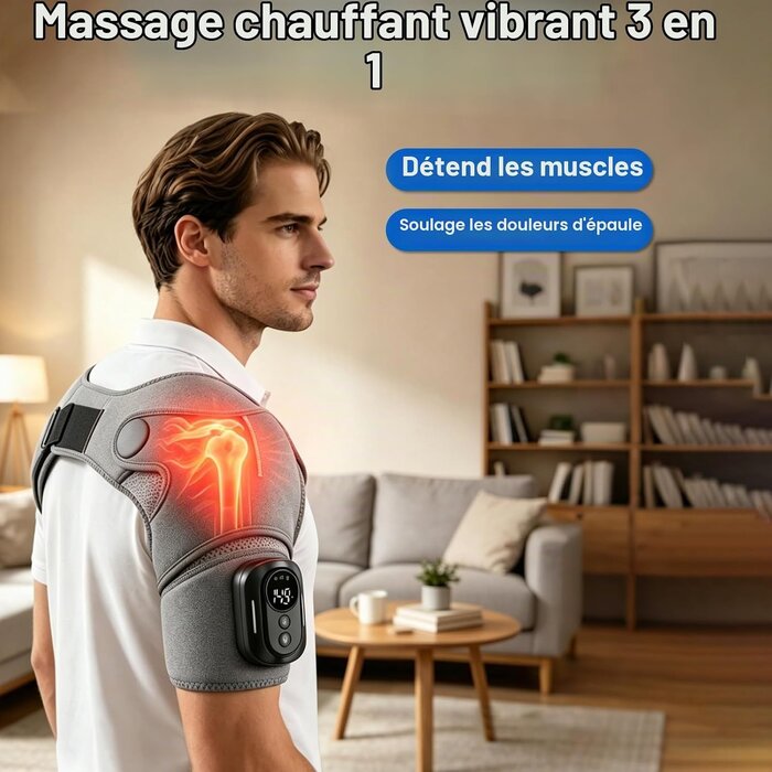 Appareil de massage chauffant 3-en-1 - Épaules et cou - 33% de remise