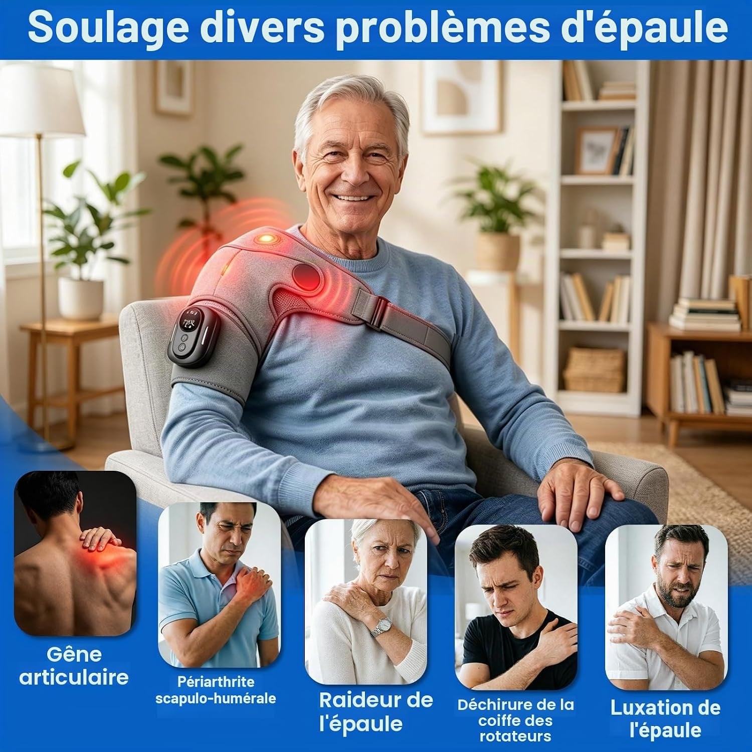 Appareil de massage chauffant 3-en-1 - Épaules et cou - 33% de remise