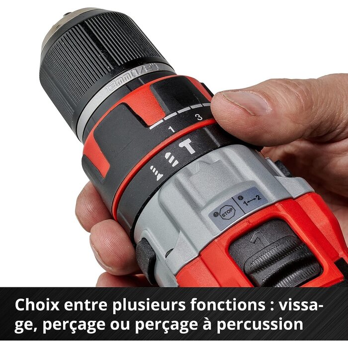 Perceuse à percussion sans fil 18V, 2 batteries, 35% de remise