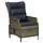 Chaise de jardin inclinable en rotin marron - 35% de remise