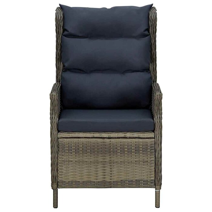 Chaise de jardin inclinable en rotin marron - 35% de remise