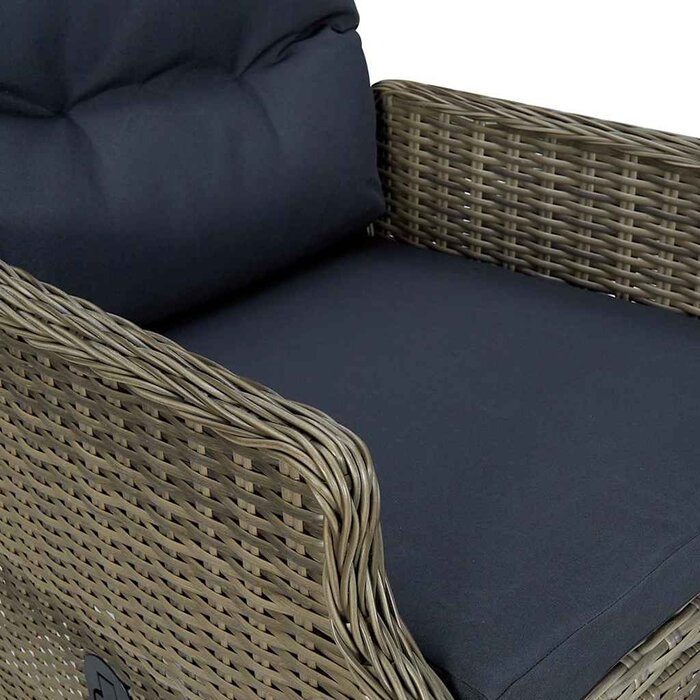 Chaise de jardin inclinable en rotin marron - 35% de remise