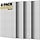 4 Panneaux Acoustiques Autocollants 120x60cm - Blanc - 33% de remise