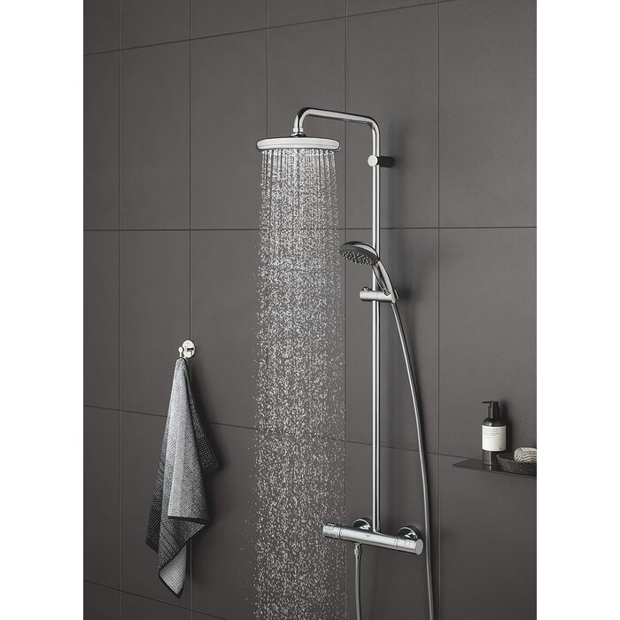 Pomme de douche fixe ronde 210 mm - 34% de remise