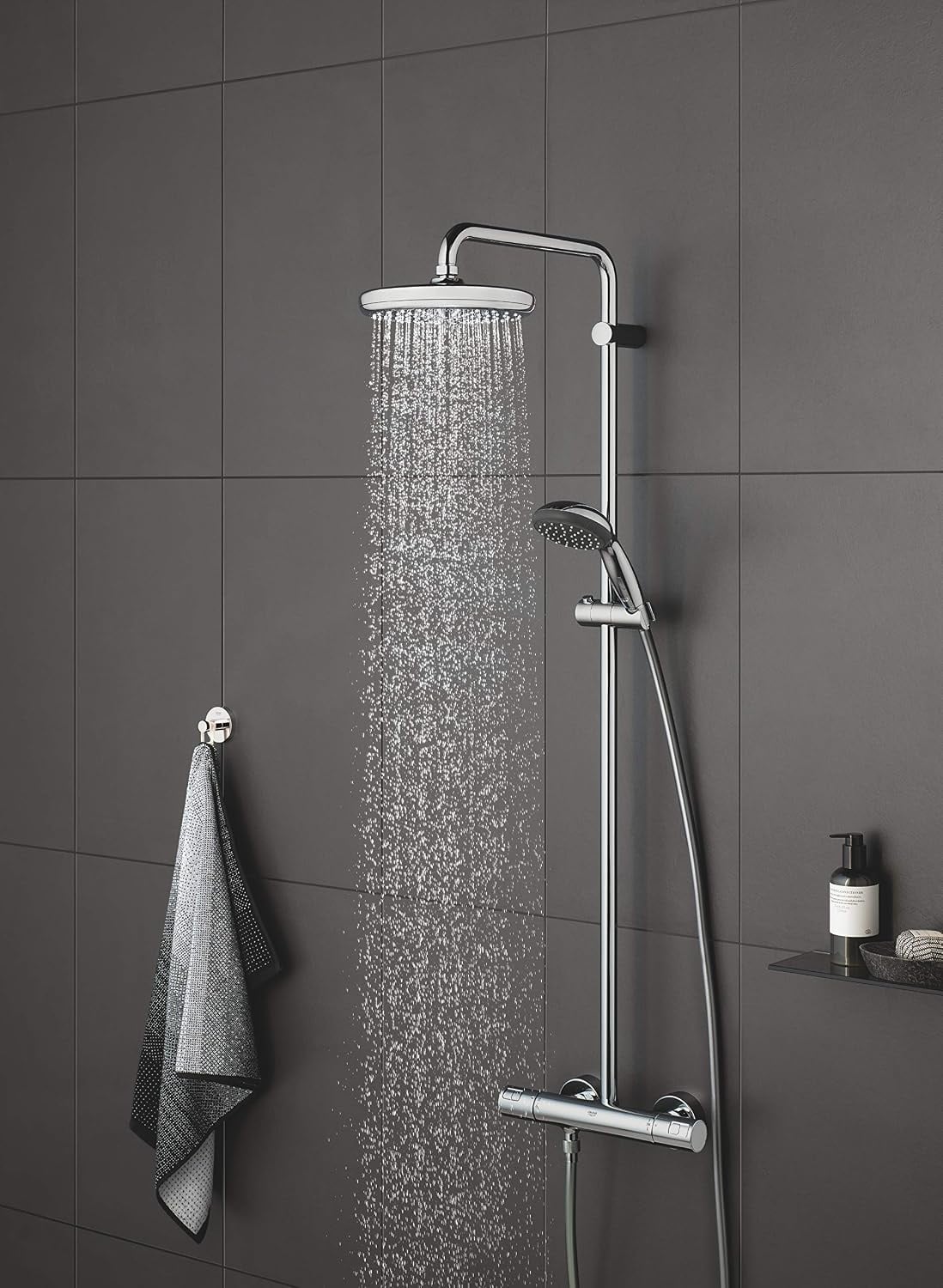 Pomme de douche fixe ronde 210 mm - 34% de remise