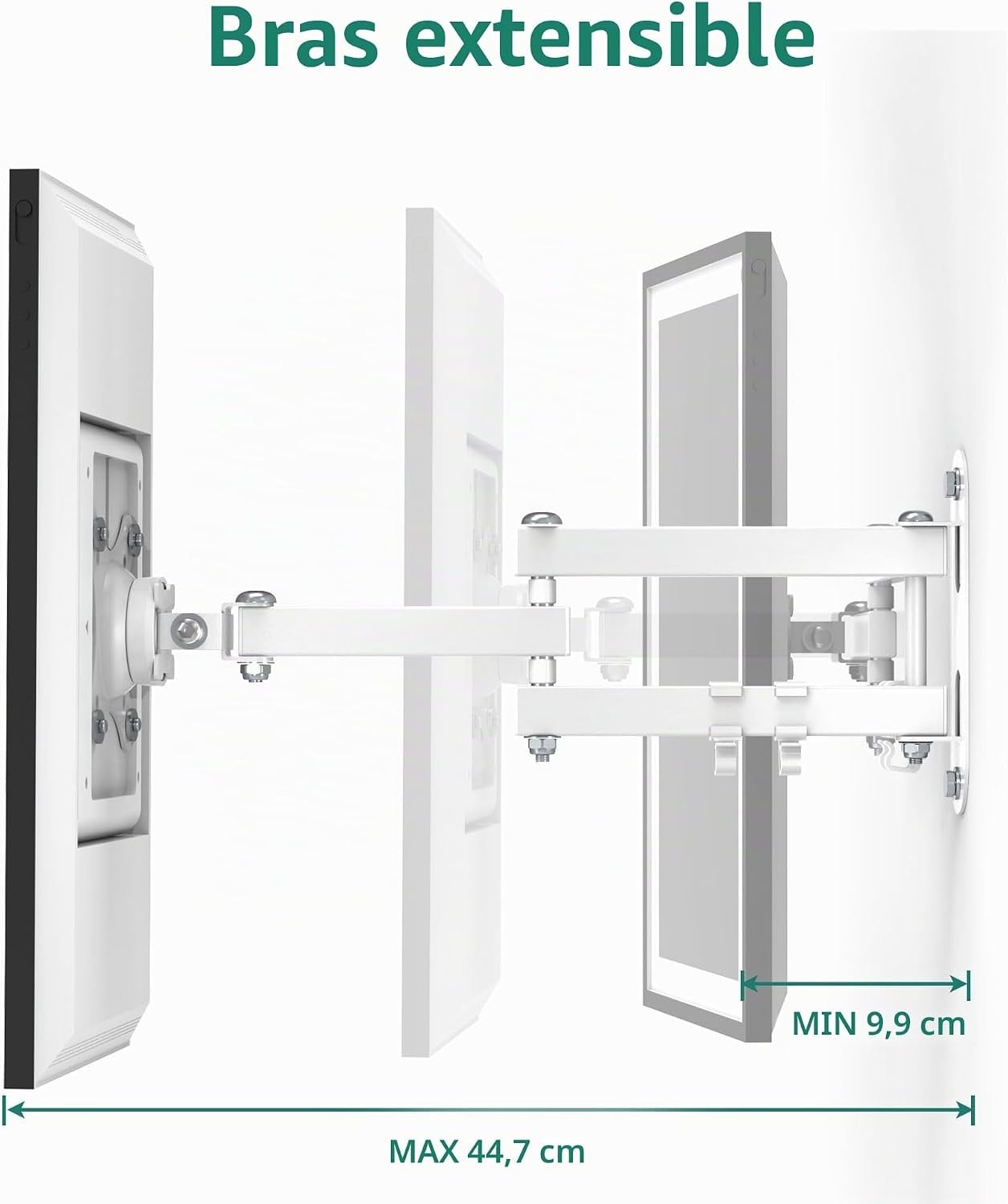 Support mural pour moniteur et Show 15 - Blanc - 32% de remise