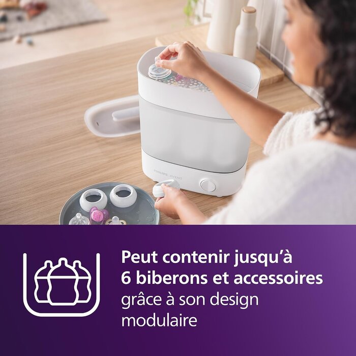 Stérilisateur de biberons électrique 6 places - 34% de remise