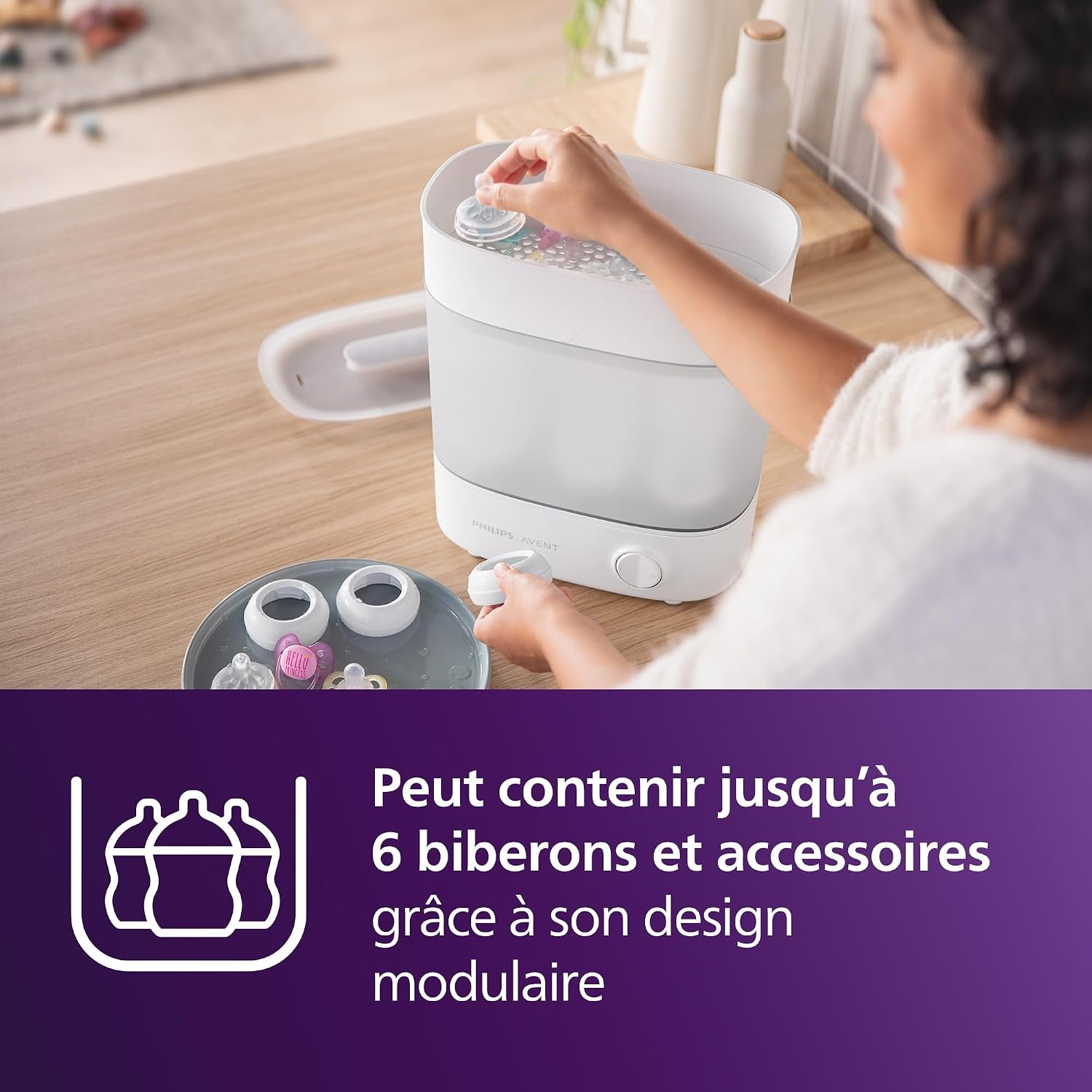 Stérilisateur de biberons électrique 6 places - 34% de remise