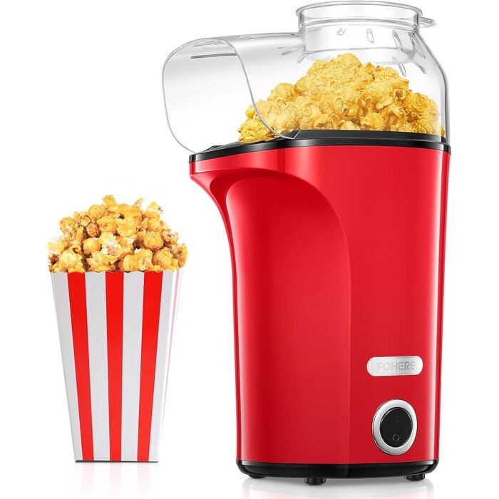 Machine à popcorn 4L 1400W rouge - 31% de remise